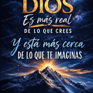 DIOS ES MÁS REAL DE LO QUE CREES