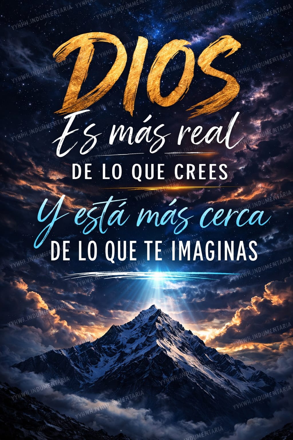DIOS ES MAS REAL DE LO QUE CREES