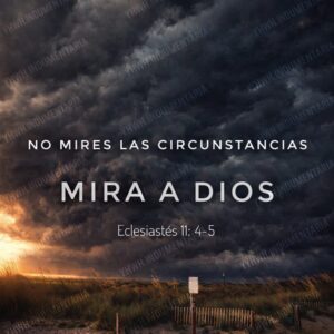 NO MIRES LAS CIRCUNSTANCIAS MIRA A DIOS