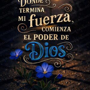 DONDE TERMINA MIS FUERZAS, COMIENZA EL PODER DE DIOS