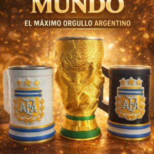 Jarra Copa del Mundo y Jarra AFA 3D Premium