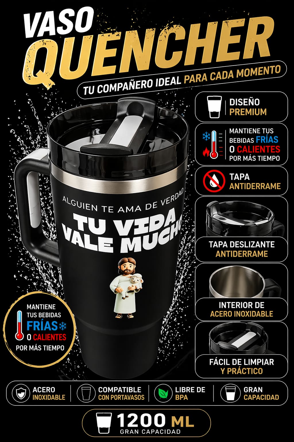 VASO QUENCHER 1200 ML