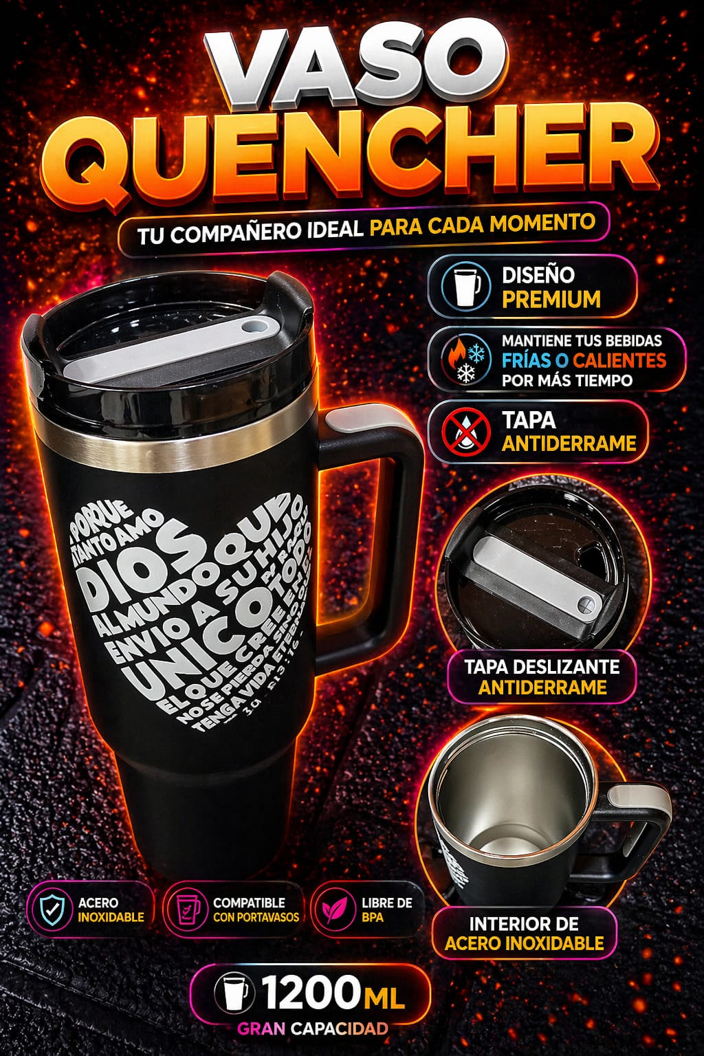 VASO QUENCHER 1200 ML