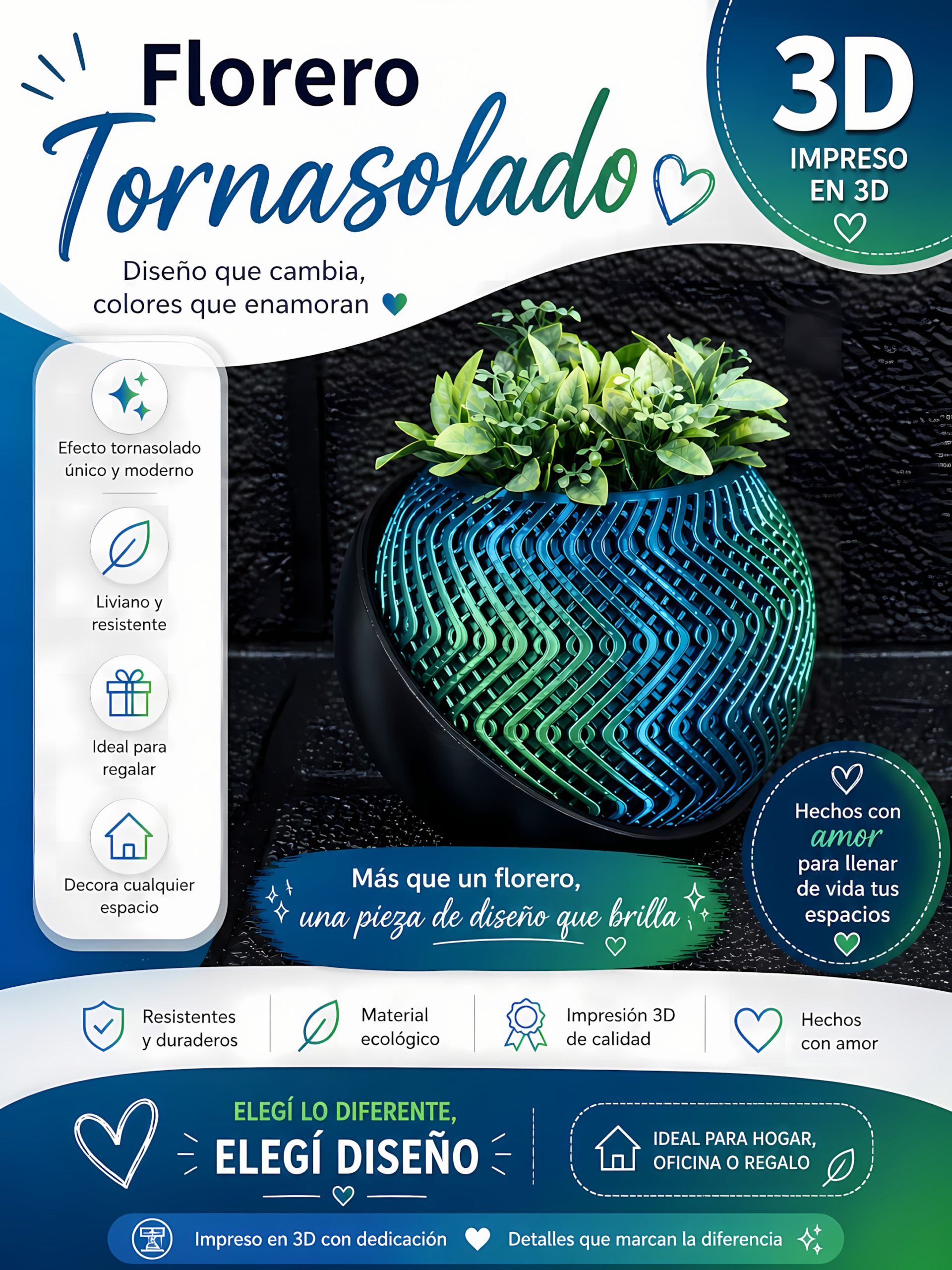 FLORERO TORNASOLADO