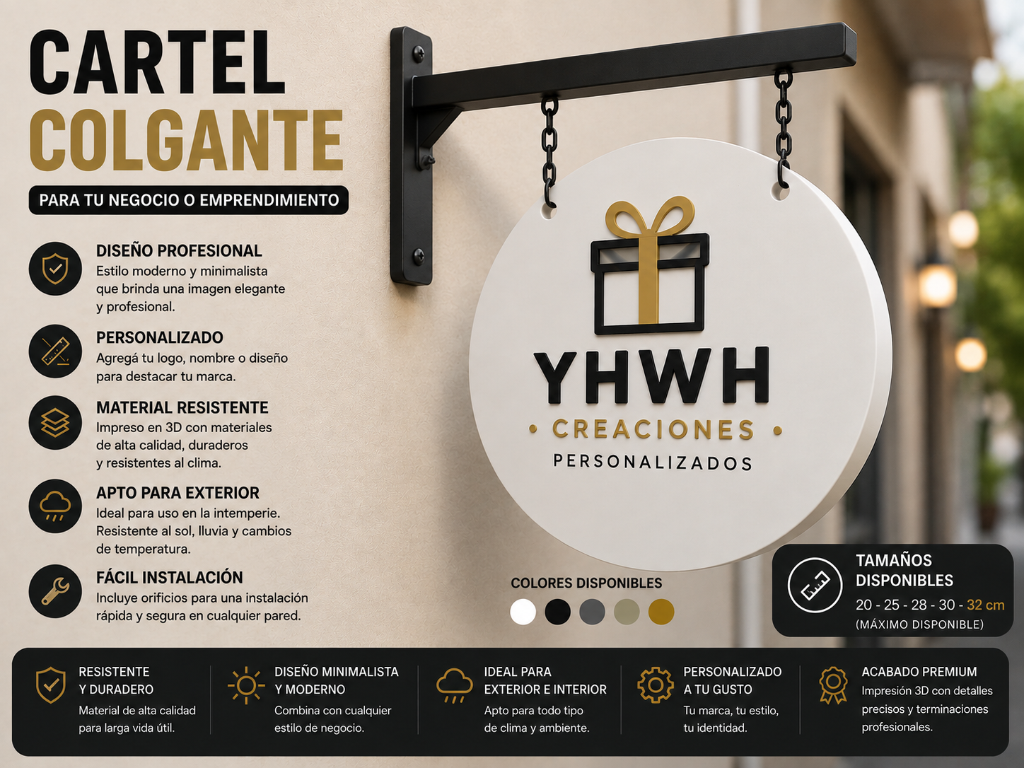 ART.13.DECORACION CARTEL COLGANTE
