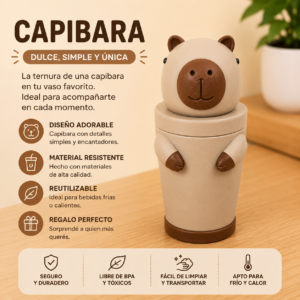 ART.09.VASO ANIMADOS CAPIBARA