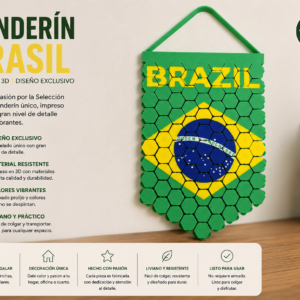 ART.03.DECORACION BANDERIN BRAZIL (21 CM)