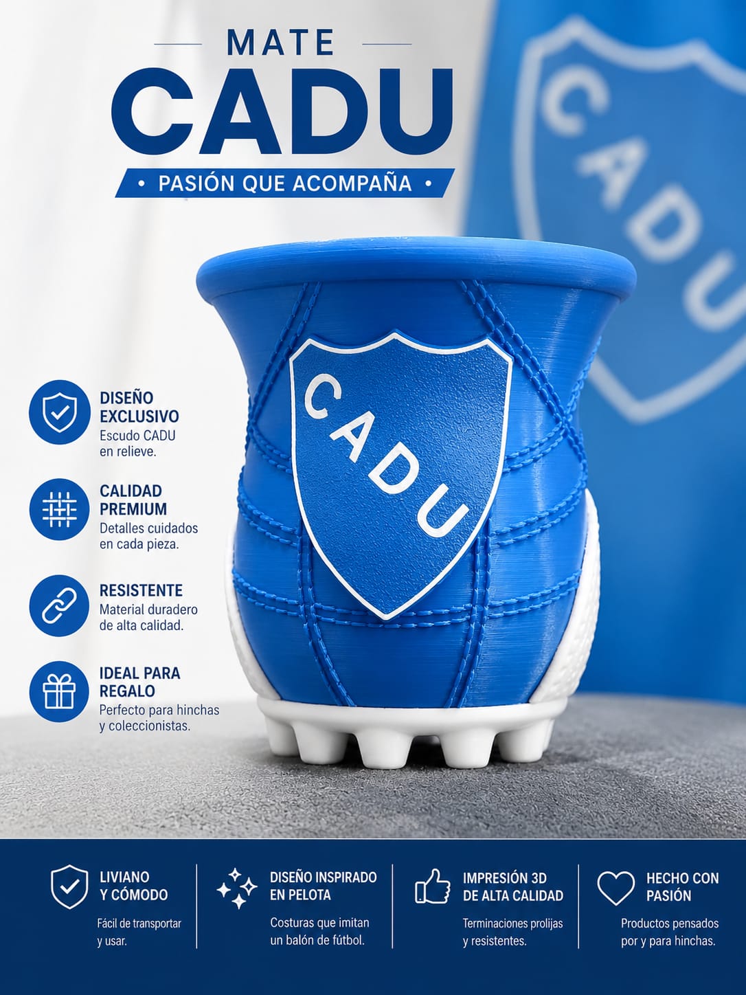 ART.02. MATE DE CADU. FORMA DE BOTIN