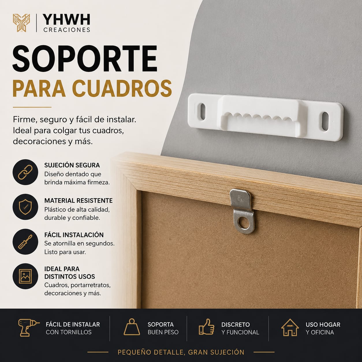 ART.02.CARPINTERIA.SOPORTE PARA CUADROS X1 UNIDAD