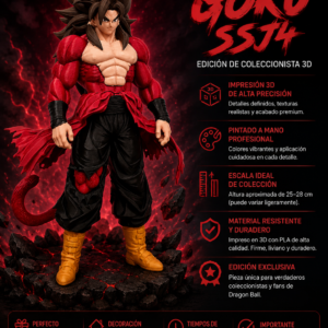 ART.09.PERSONAJES GOKU SSJ4 (24 CM)