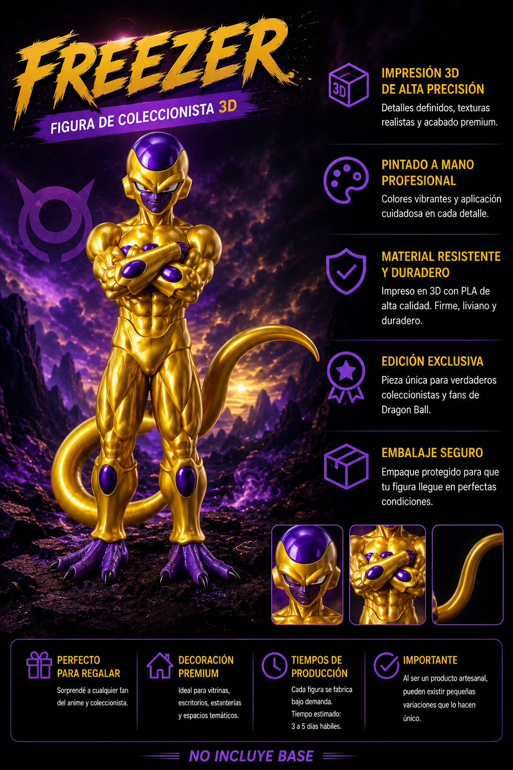 ART.11.PERSONAJES GOLDEN FREEZER (45 CM)