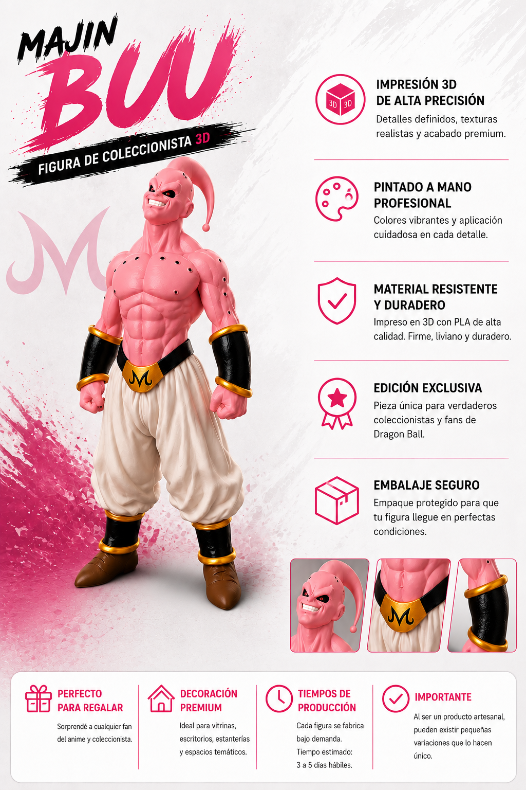 ART.13.PERSONAJES MAJIN BUU (53 CM)