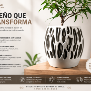 ART.05.MACETA DECORATIVA ORGÁNICA