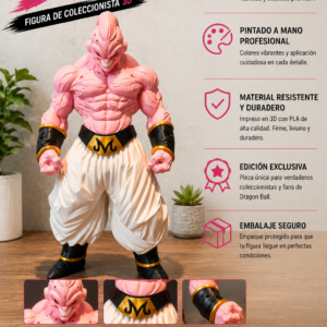 ART.15.PERSONAJE MAJIN BUU MUSCULOSO (48 CM)