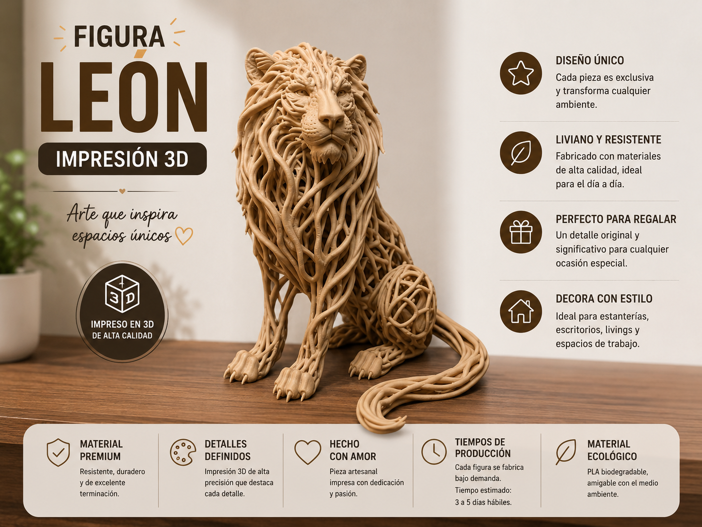 ART.16.ANIMALES LEÓN (16 CM)