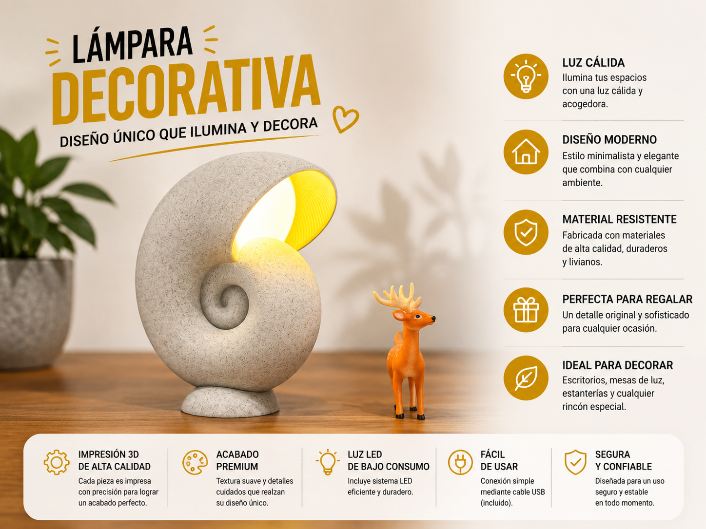 ART.13.LAMPARA CARACOLA