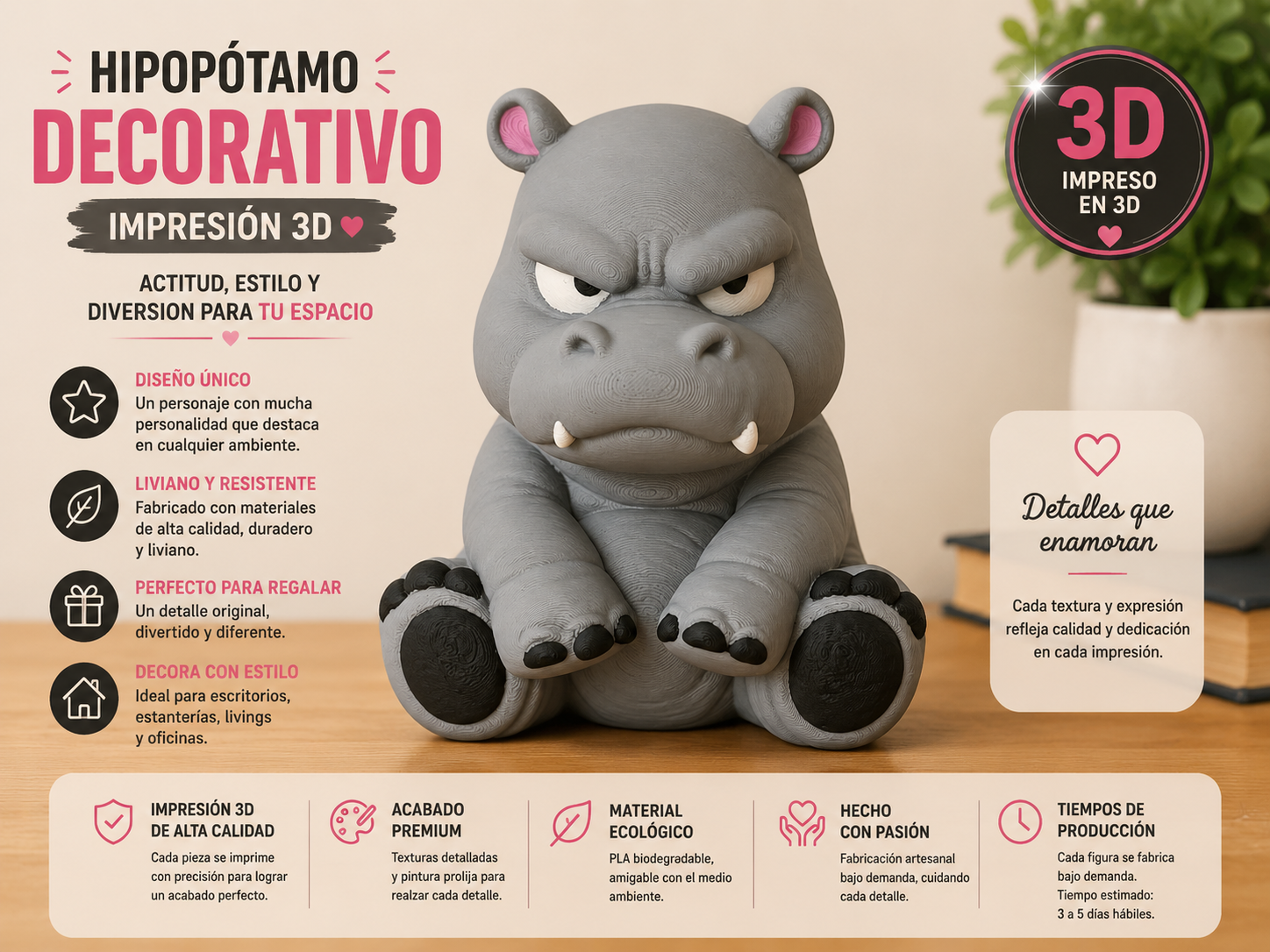 ART.17.ANIMALES HIPOPÓTAMO (10 CM)