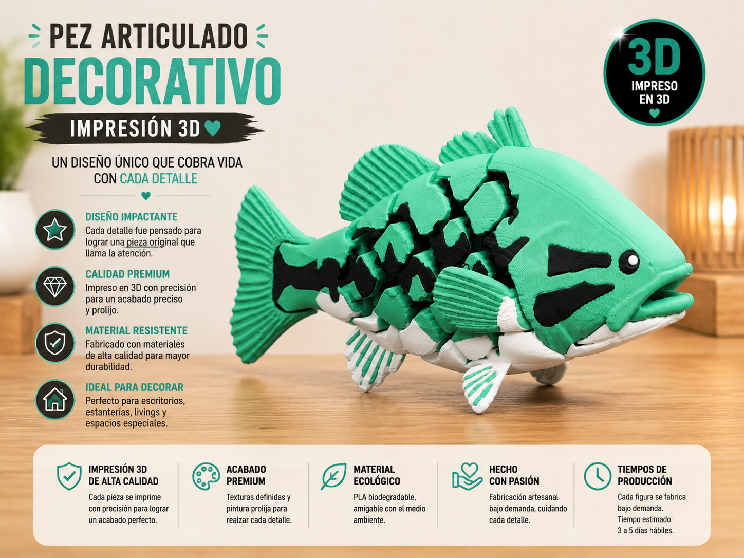 ART.18.ANIMALES LOBINA NEGRA (22 CM)