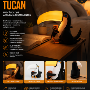 ART.12.VELADOR TUCAN (16 CM)