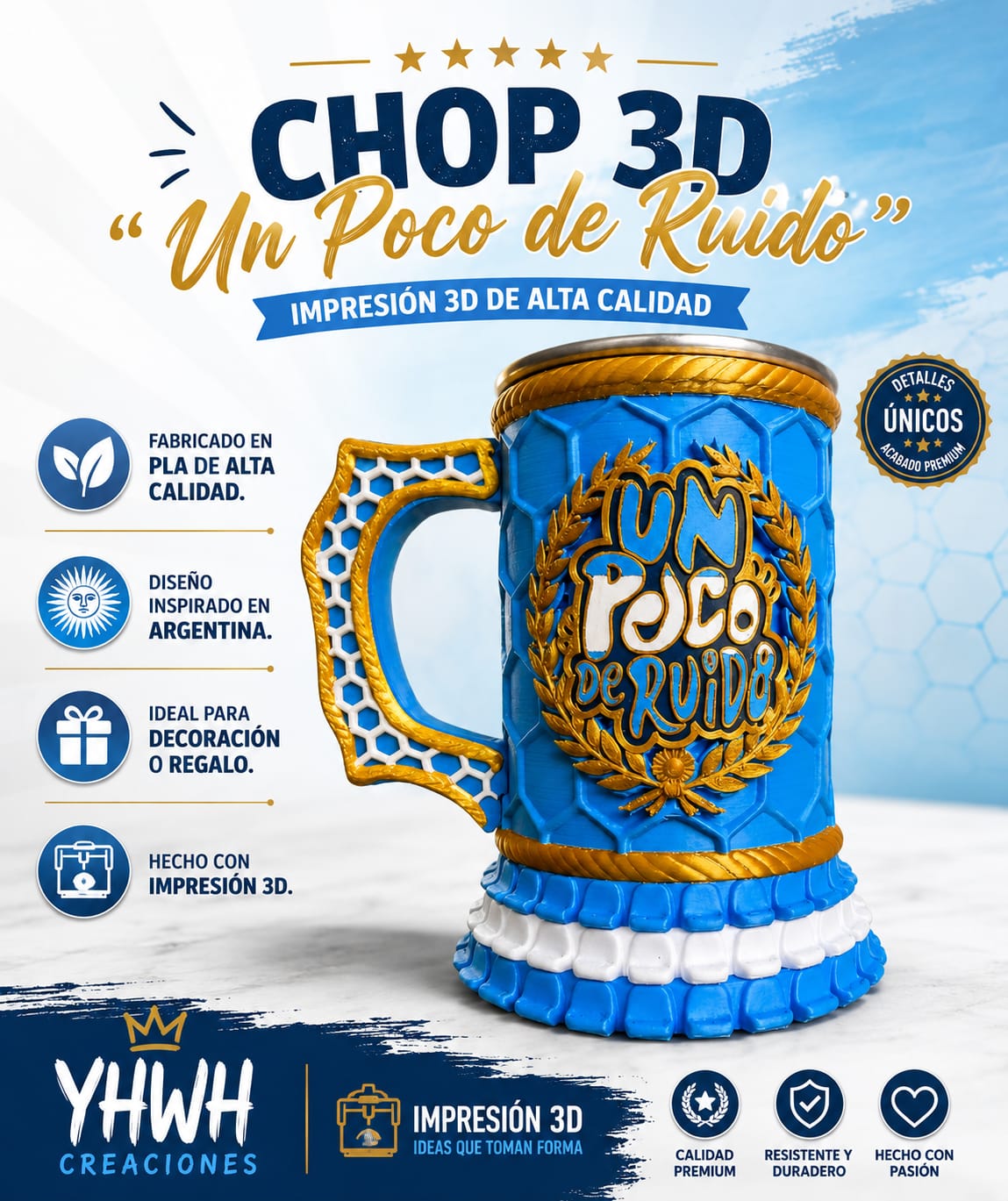 ART.07.VASO CHOP UN POCO DE RUIDO SELECCION - Image 2