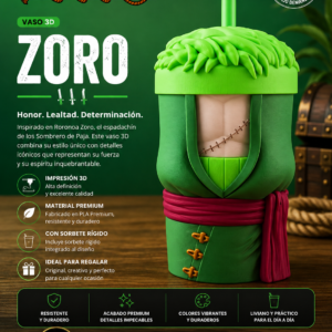 ART.24.VASO ANIMADO ZORO ONE PIECE
