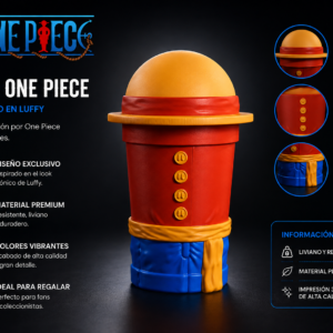 ART.19.VASO ANIMADO LUFFY ONE PIECE