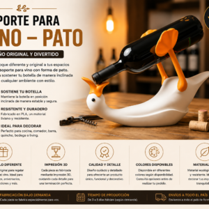 ART.23.DECORACION SOPORTE PARA VINO PATO