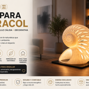 ART.16.LAMPARA CARACOL (13,5 CM)