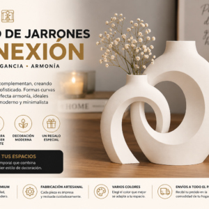 ART.24.DECORACIÓN JARRON CONEXIÓN (22cm ALTO)