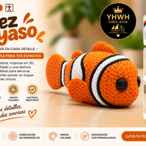 ART.07.TEJIDO ANIMAL PEZ PAYASO