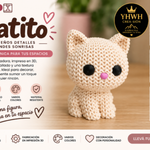 ART.12.TEJIDOS ANIMALES GATITO (5 cm)