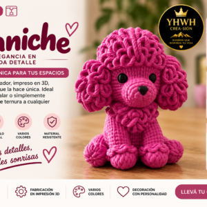 ART.13.TEJIDOS ANIAMLES CANICHE (15 cm)