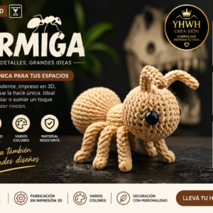 ART.14.TEJIDOS ANIAMLES HORMIGA (7 cm)