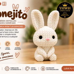 ART.15.TEJIDOS ANIMALES CONEJITO (8 cm)