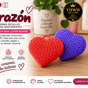 ART.16.TEJIDOS DECORACION CORAZON (4 cm)