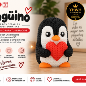 ART.19.TEJIDOS ANIMALES PINGüINO (5 cm)